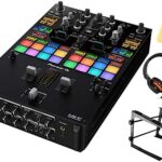 Pioneer DJM-S7, DJ Mixer Bundle with Stand, Headphones, and Austin Bazaar Polishing Cloth | DJBJoRN